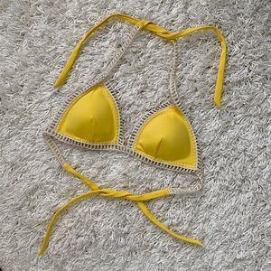 VS Yellow Boho Bikini Top